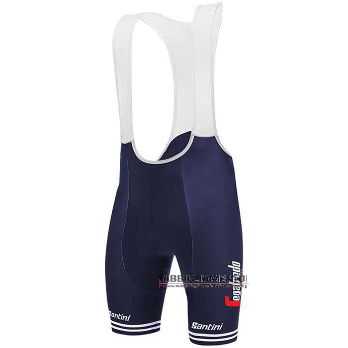 Abbigliamento Trek Segafredo 2020 Manica Corta e Pantaloncino Con Bretelle Bianco Scuro Blu - Clicca l'immagine per chiudere